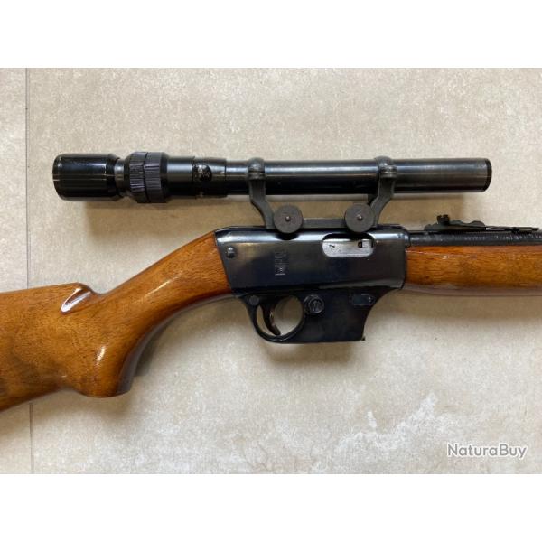 RARE - Carabine UNIQUE X51 22LR semi-automatique 3 coups catgorie C avec Lunette UNIQUE X3