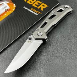 Couteau Gerber Airlift Lame Acier 5Cr13 Manche Acier Framelock Clip