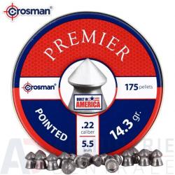 175 Plombs pointus Crosman Premier Pointed 5.5mm 14.3gr