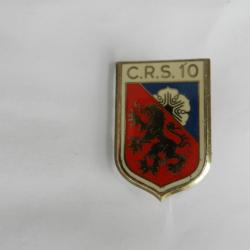 insigne de poitrine CRS n°10 Police Nationale