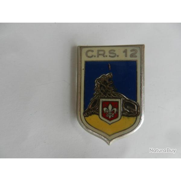 insigne de poitrine CRS n12 Police Nationale