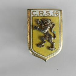 insigne de poitrine CRS n°16 Police Nationale