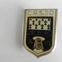 insigne de poitrine CRS n°20 Police Nationale