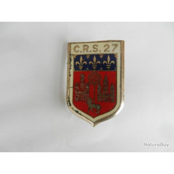 insigne de poitrine CRS n27 Police Nationale