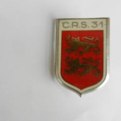 insigne de poitrine CRS n°31 Police Nationale