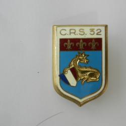 insigne de poitrine CRS n°32 Police Nationale