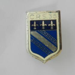 insigne de poitrine CRS n°35 Police Nationale