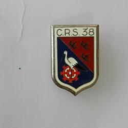 insigne de poitrine CRS n°38 Police Nationale