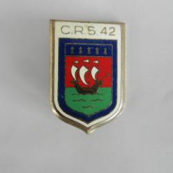 insigne de poitrine CRS n°42 Police Nationale