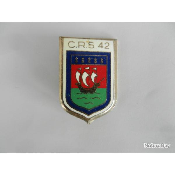 insigne de poitrine CRS n42 Police Nationale