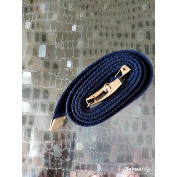 Ceinture tissu bleue marine tat neuf