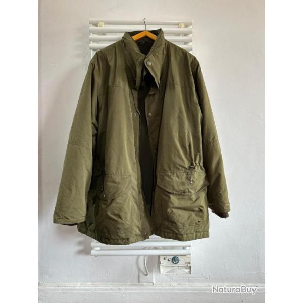 Veste longue de chasse Barbour Berwick kaki double polaire XXL