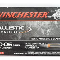 1 BOITE DE 20 BALLES 30-06 WINCHESTER 150 GR BALLISTIC SILVERTIP  NEUVE