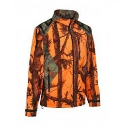 Blouson CHASSE Percussion Softshell Ghostcamo Orange