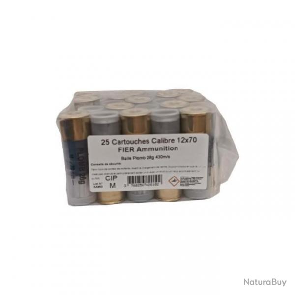 Cartouches Fier 28G - Calibre 12/70 - Braderie Automne