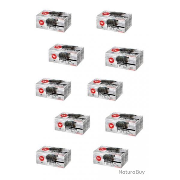 Lot de 10 botes de 10 Cartouches buckshot 12-70 - 31g - Braderie Automne