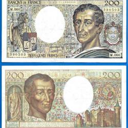 France 200 Francs 1989 Billet Montesquieu Franc