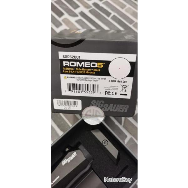 Point rouge SIG SAUER Romo 5 NEUF