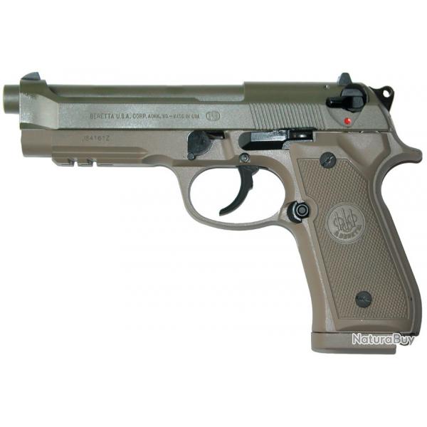 DESTOCKAGE - NEUF - BERETTA - PISTOLET - CAT B - 9MM - 92 FS - PARA SOCOM OD/TAN - 34201955