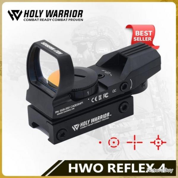 Holy Warrior HWO Reflex 4 DDWB-R4 Rail 20MM Paiement en 3 ou 4 fois - LIVRAISON GRATUITE !!