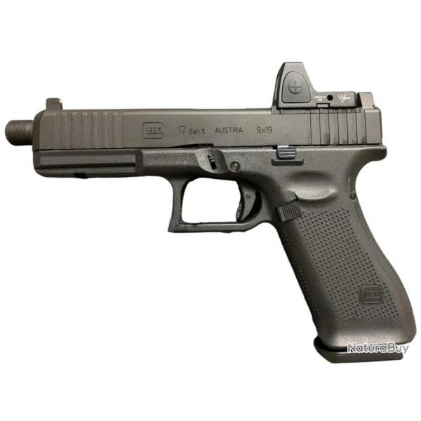 PISTOLET GLOCK 17 GEN5 MOS CAL.9X19 FILET - CATEGORIE B