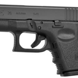 PISTOLET GLOCK 26 SUBCOMPACT GEN3 CAL.9X19 - CATEGORIE B