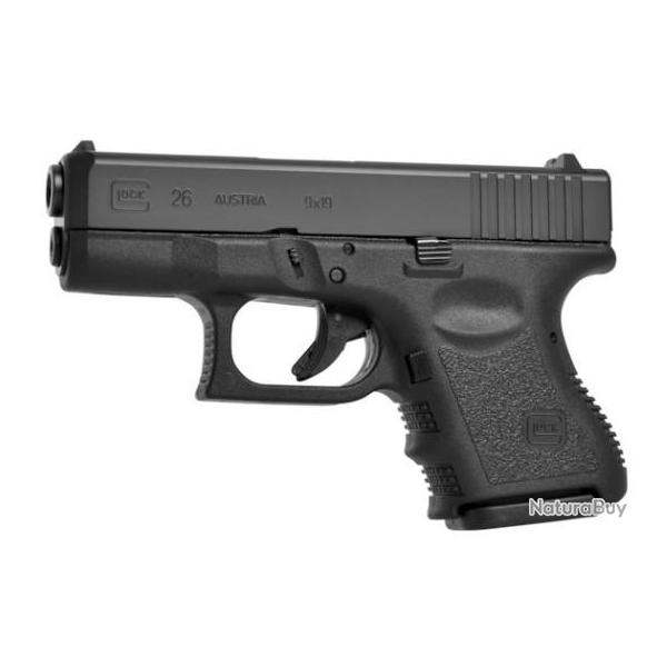 PISTOLET GLOCK 26 SUBCOMPACT GEN3 CAL.9X19 - CATEGORIE B