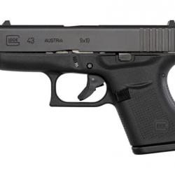 PISTOLET GLOCK 43 SUBCOMPACT SLIM CAL.9X19 FILETÉ - CATEGORIE B