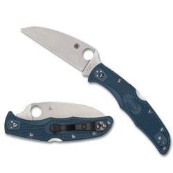 C10FPWK390 Couteau de poche Spyderco Endura 4 Wharncliffe bleu