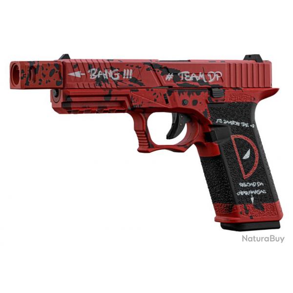 Pistolet VX7302 type Glock DeadPool - GBB - AW Custom