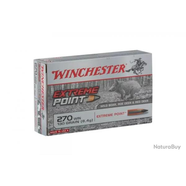 Munitions Winchester 270 Win Extrme Point 130 grains