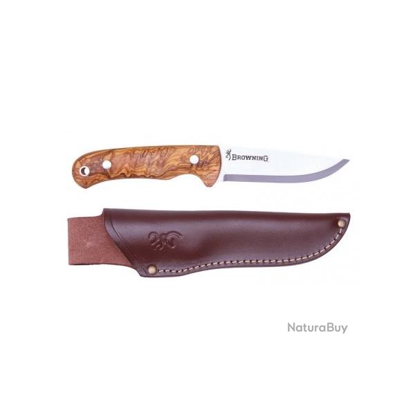 Couteau Browning  BJORN fixe manche en olivier