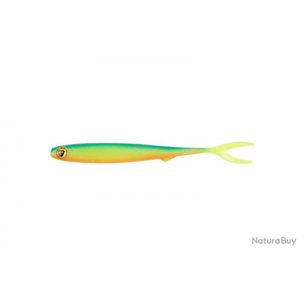 Leurre Souple Fox Rage Ultra Uv Slick Finesse Uv Blue Back Chartreuse - 9Cm/3.5"