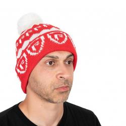 Bonnet Fox Rage Red & White Bobble Hat