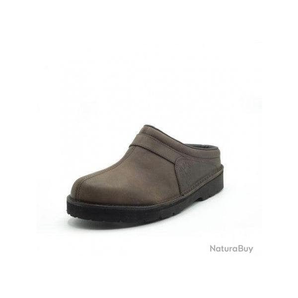 Chaussures Stagunt Sabot Cuir Aigual - Marron - 45