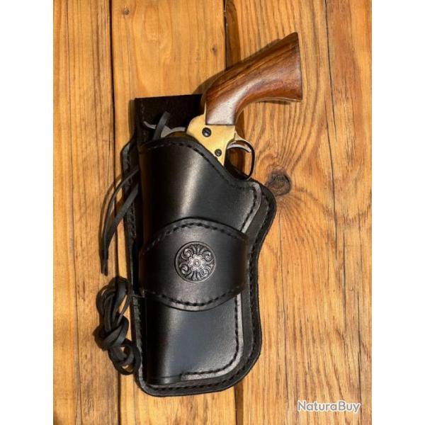 Holster en cuir pour gaucher