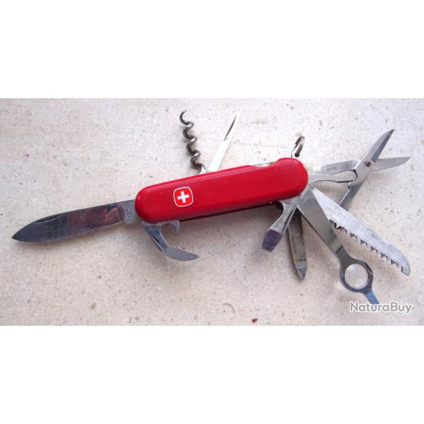 COUTEAU SUISSE MINI  " WENGER DELEMONT " 12 FONCTIONS