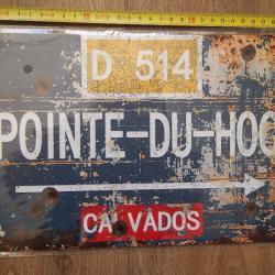 plaque Normandie vintage 30 cm x 20 cm - Pointe du Hoc décoration métallique rétro maison musé