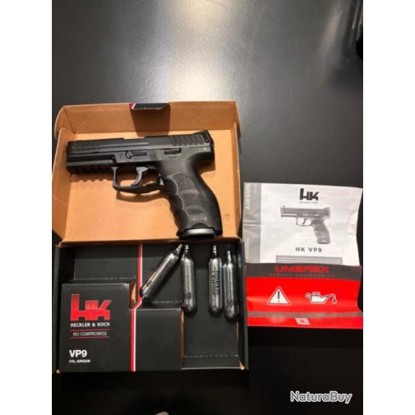 Pistolet H&K VP9 Noir Blowback Umarex Co2 cal 4.5 mm