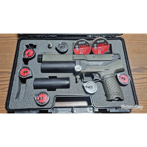 HATSAN VELOX 5.5mm (.22) 17 Joules + 7 Chargeurs + 2 boites de plombs Jsb
