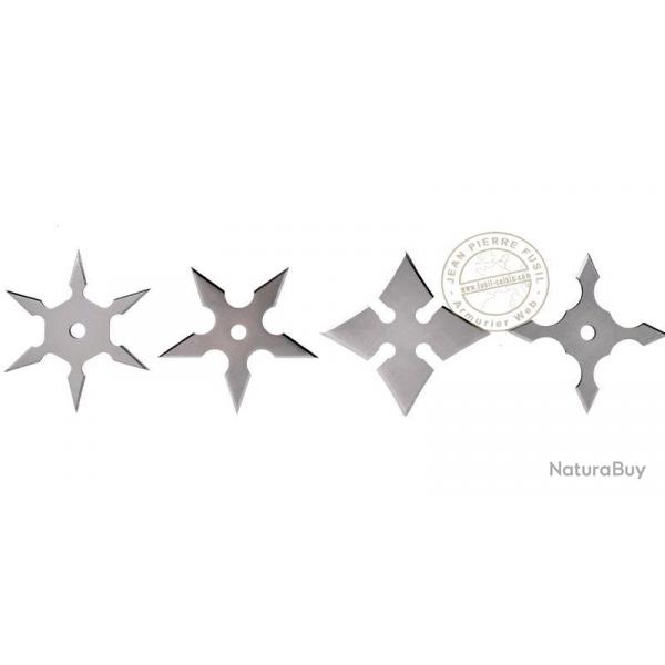 Lot de 4 mini toiles de jet grises