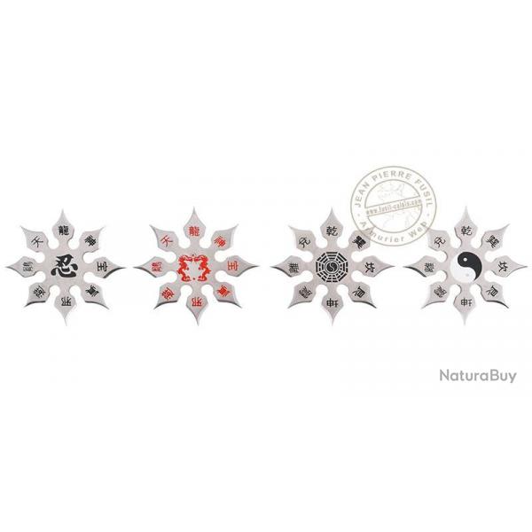Set de 4 toiles de ninja  8 branches - Grand modle