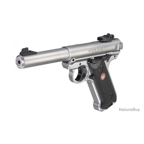 DESTOCKAGE - NEUF - RUGER - PISTOLET - CAT B - 22LR - MARK IV INOX TARGET - 34202153