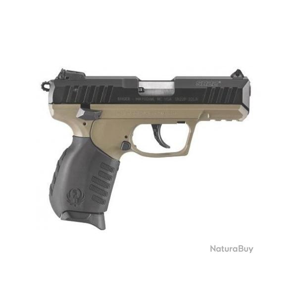 DESTOCKAGE - NEUF - RUGER - PISTOLET - CAT B -22LR - SR22 - POIGNEE CADRE FDE - 3.5" - 34202147