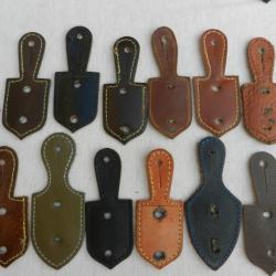 lot de 12 cuirs pour insignes Police et militaire