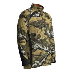 Polo manche longues anti tiques SWEDTEAM ALPHA Camo Desolve Veil