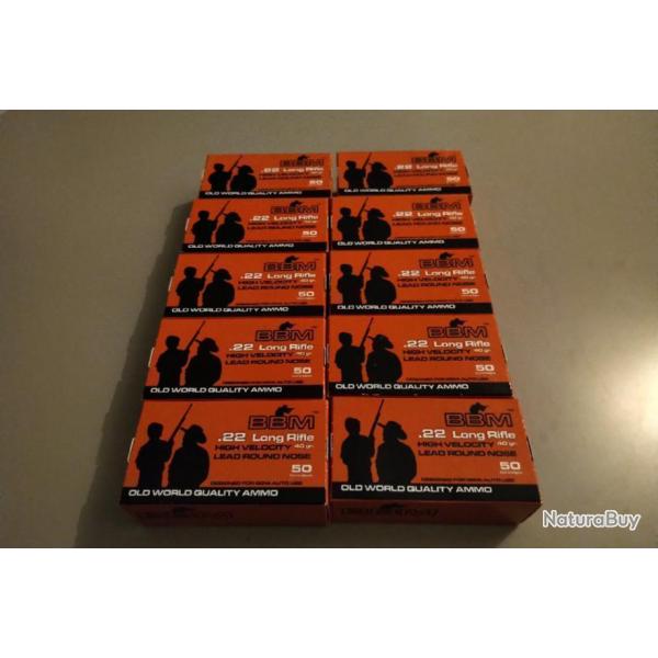 500 munitions BBM 22LR