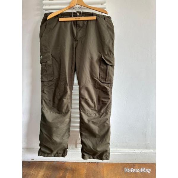 Pantalon de chasse homme kaki Solognac doubl polaire