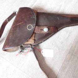 1943 Holster, étui + bretelle pour revolver 1882 ou 1882/28. Réglementaire suisse.