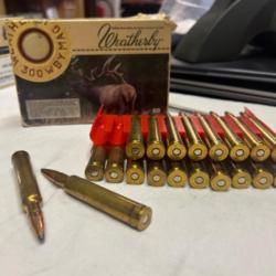 Boîtes de 20 cartouches Weatherby calibre 300 WBY MAGNUM 165 grain